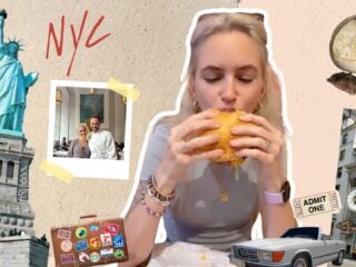 New York Vegan Foodguide mit Redakteurin Kerrin beim Burger-Essen im "Slutty vegan" Restaurant