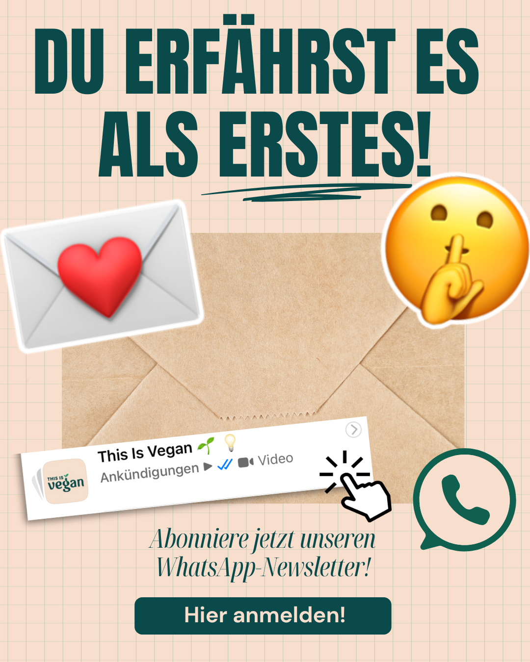 This Is Vegan - WhatsApp-Newsletter - jetzt kostenlos anmelden!
